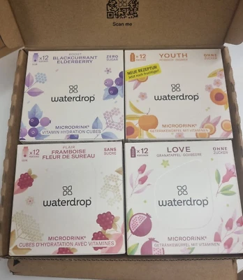 BRANDED Waterdrop® Microdrink Set - Water Flavouring - Hydration Tablet x 48 FREE POST
