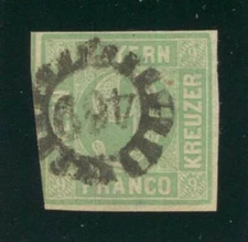 Bavaria Mi.nr. 5 B Postmarked Approved BPP