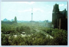 Shanghai China Postcard People's Park Building Tower c1950's Vintage Unposted