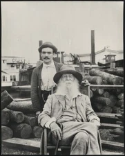8" x 10"  1890 Photo Walt Whitman, three-quarter length portrait, seated,