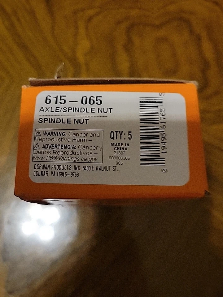 (1) One Dorman 615-065 Spindle Nut 3/4 In.-20 Hex 1-1/16 In. - Image 3 of 4