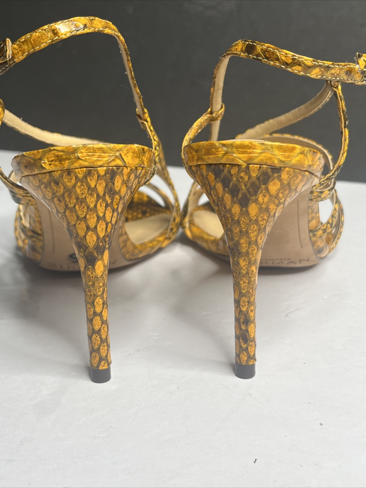 Alexandre Birman Amarelo Python Snake Heels Pumps… - image 5