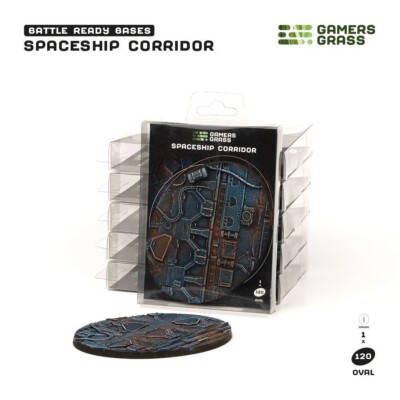 Raumschiff Korridor Battle Ready Base - 120mm Oval - Brandneu - Gamer Grass