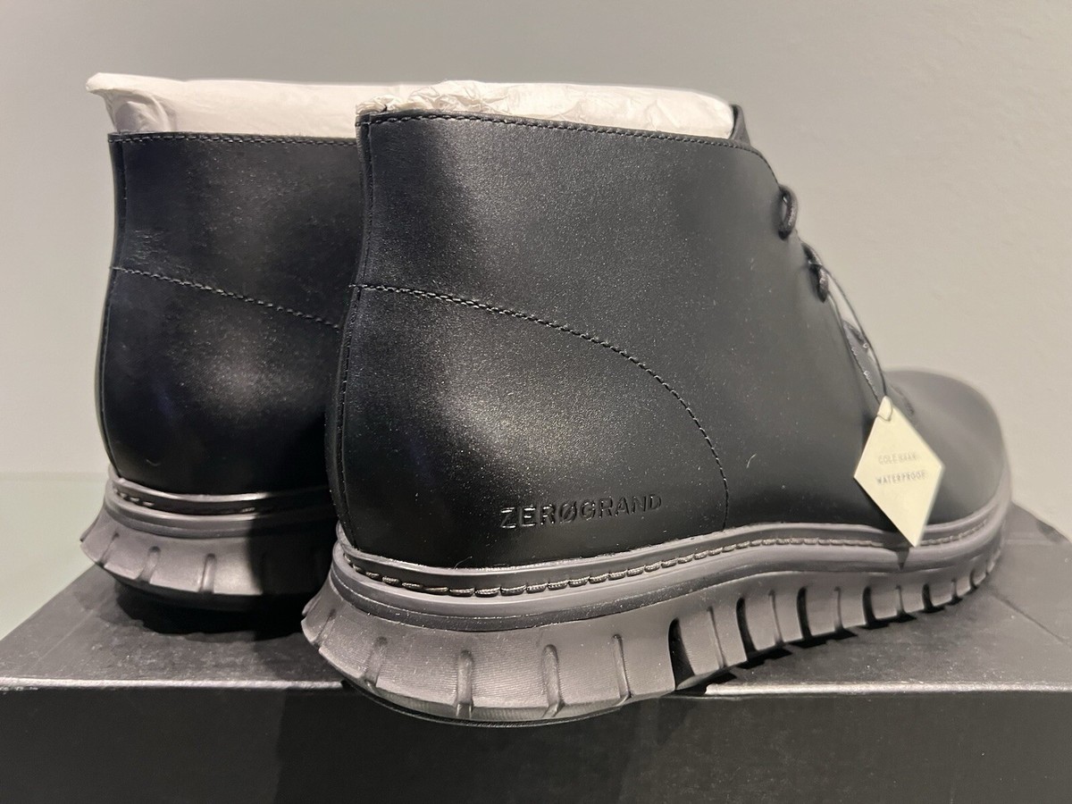 Cole Haan ZeroGrand Mens Size 11.5 Black Leather Plain Toe 