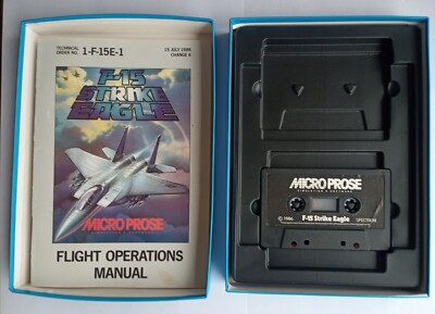 F15 Strike Eagle F-15 - Microprosa Micro Prosa - Sinclair ZX Spectrum 48k 128k