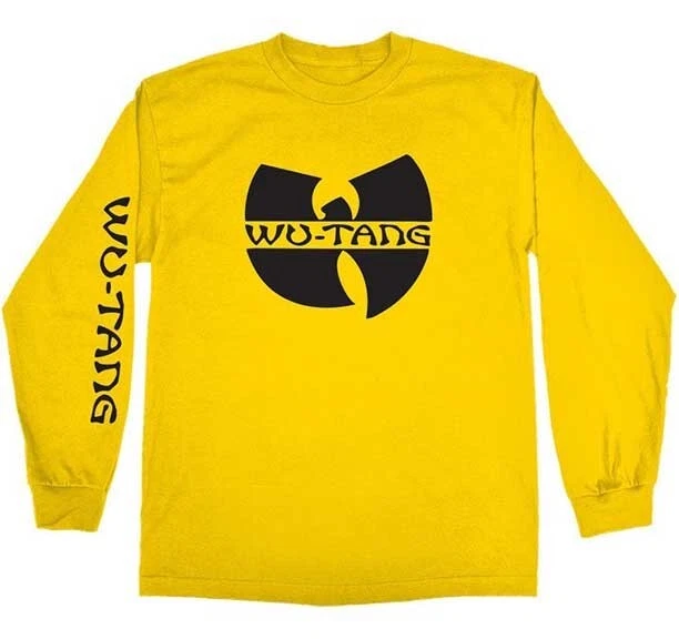 Wu Tang Clan Yellow WU Logo Longsleeve Shirt Hip Hop NEW OFFICIAL Size XL