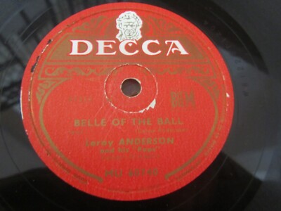 78t Anderson And His ''Pops'' Concert Orchestra    Belle Of The Ball / Blue Tango