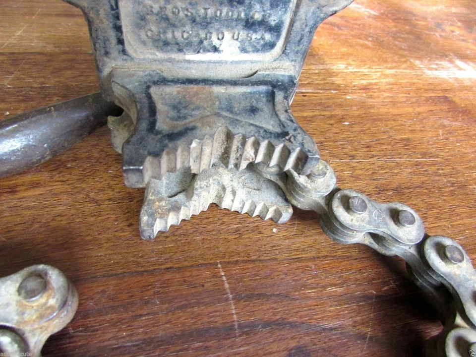 Tornillo de cadena de banco Armstrong 1C de colección de hierro fundido de 1/8 a 2 pulgadas hecho en EE. UU. Foto 4 de 4