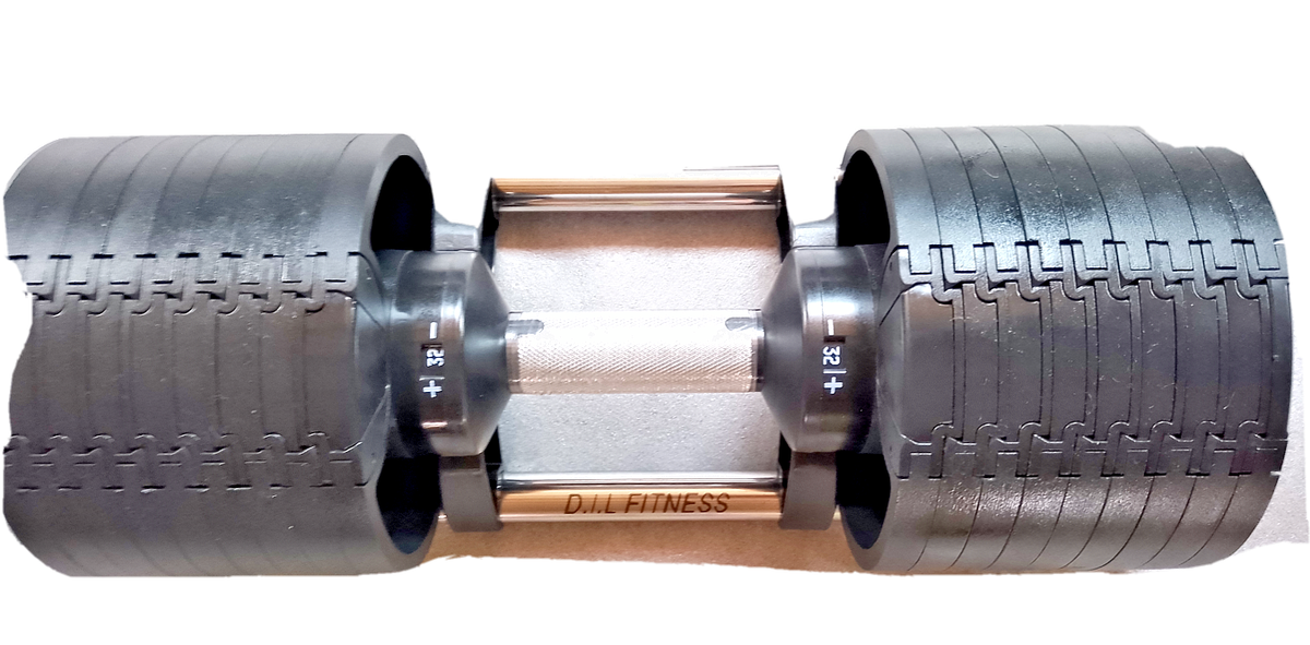 Pair Of Adjustable Dumbbells 32kg - 2 x 32kg PAIR(64kg total