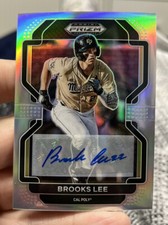 2022 Prizm Draft Picks Baseball Base Auto Silver #PDP8 Brooks Lee RC Rookie