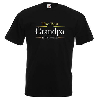 T-Shirt Bester Opa der Welt Novlety zum Vatertag lustig Geschenk Geburtstag UK