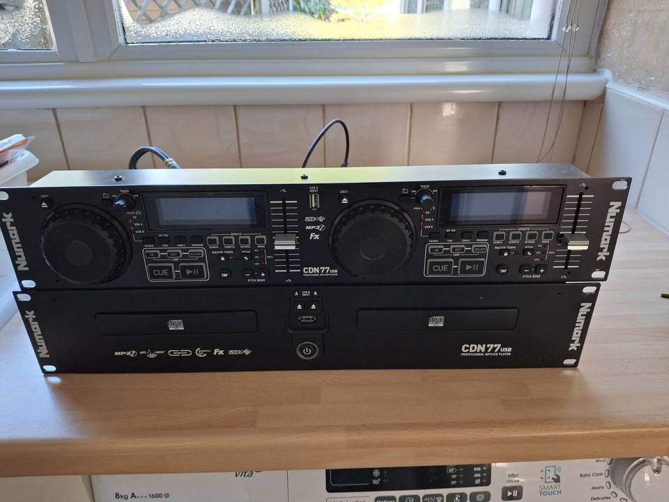 Numark CDN77USB Professional Dual CD/USB/MP3 Rackmount Player Boxed eBay