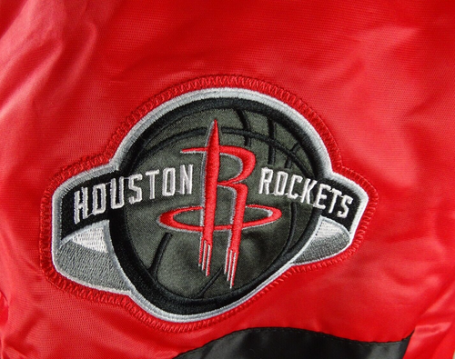 Giacca Bomber Houston Rockets NBA Starter Uomo Snap-Up Raso - Foto 8 di 10