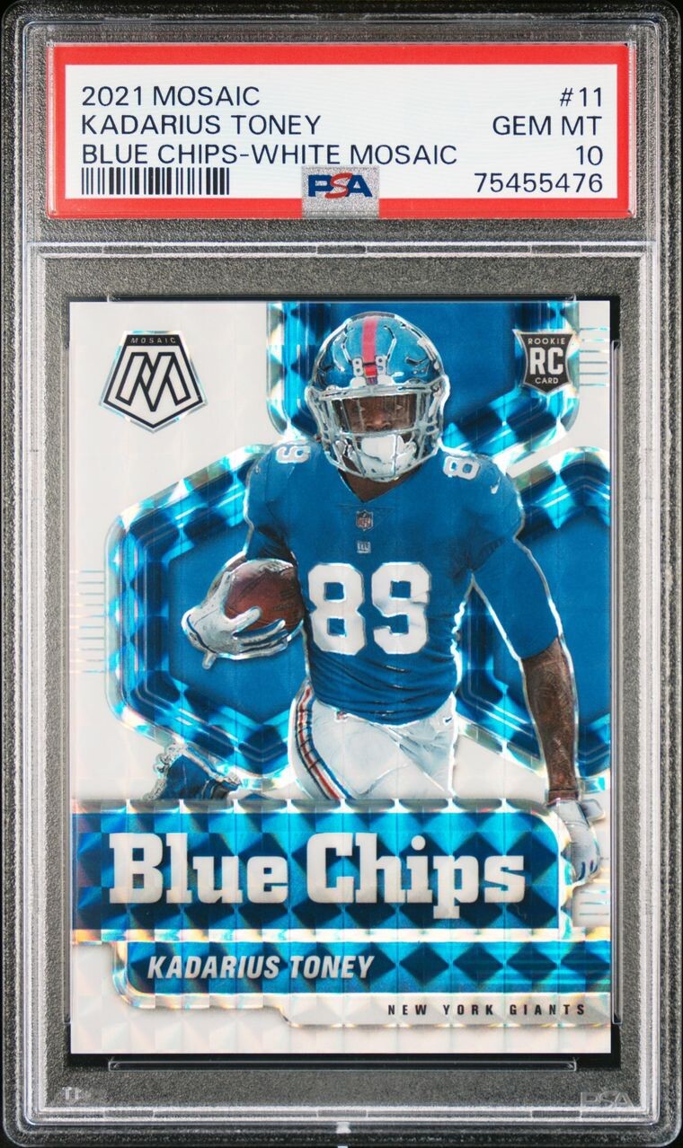 Kadarius Toney Panini Mosaic Blue Chips #11 White Mosaic