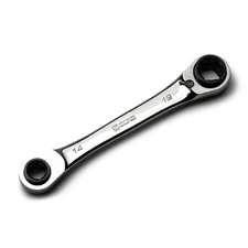 Capri Tools 4-in-1  120-Tooth Box End Ratcheting Wrench, Metric & SAE Sizes