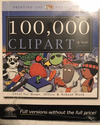Vintage-100.000 Clip Art- CD ROM-Finestre-Nuovo e Sigillato-Leggere Foto e Descrizione - Foto 3 di 8