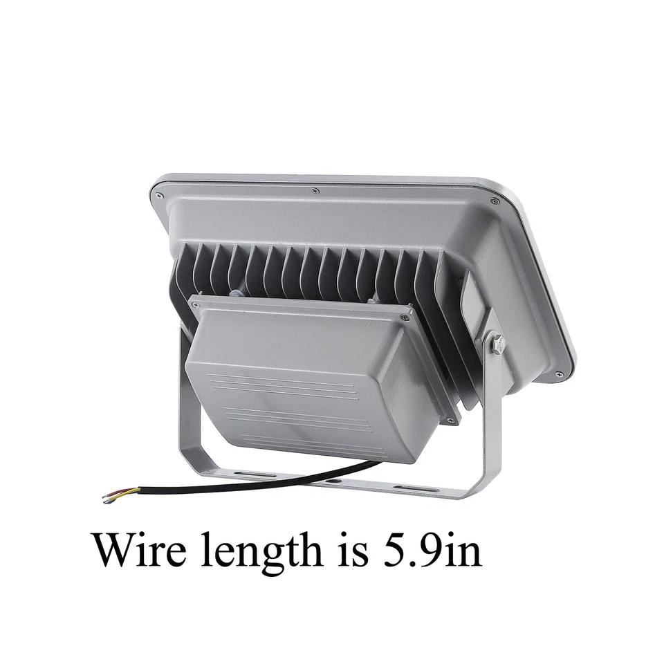 100W Flood Lights Outdoor 85-265V Work Light 6500K Street Yard Spotlight 4pcs - Image 3 of 4