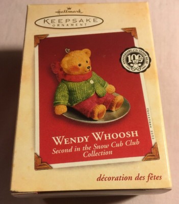 2002 Hallmark Keepsake Wendy Whoosh 2nd In The Snow Cub Club