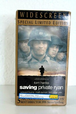 Saving Private Ryan VHS 2000 2-Tape Set Special Limited Edition 5 Academy Awards