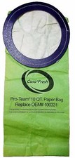 Replacement Proteam 10 Quart 100331 BackPack Vacuum Bags AllStar Super Coach 180