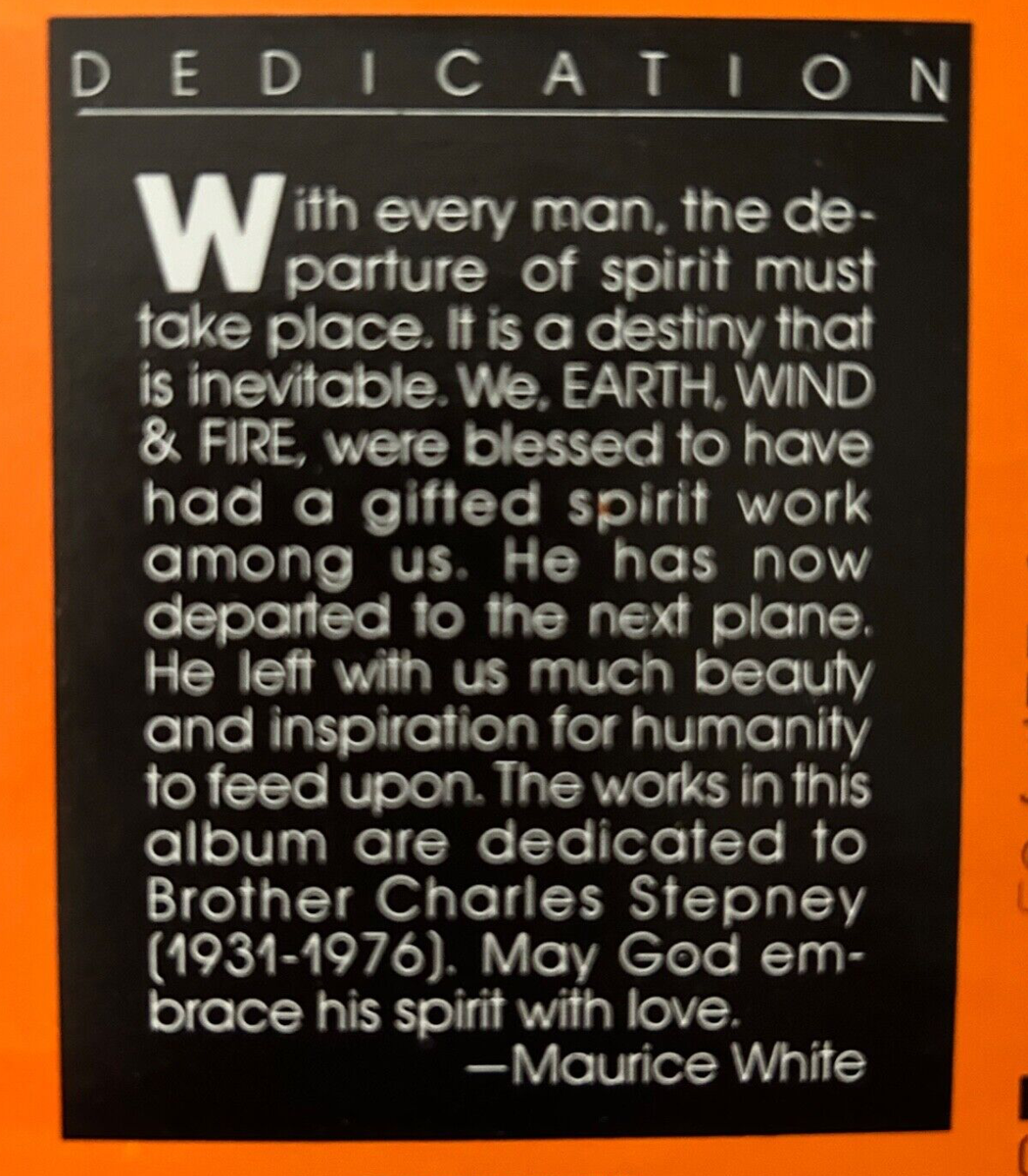 Earth, Wind & Fire Spirit LP 1976 PC 34241 1st Press Maurice White