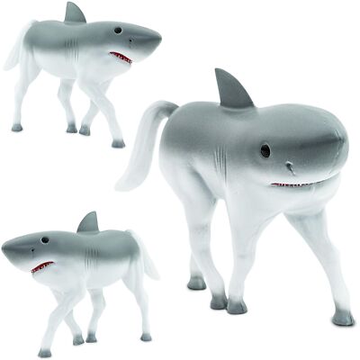 Randimals Realistic Animal Toys - Unique Horse & Shark Hybrid Figurines - Saf...