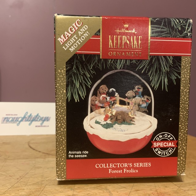 Hallmark Magic Light and Motion Ornament Forest Friends 1995 4th in
