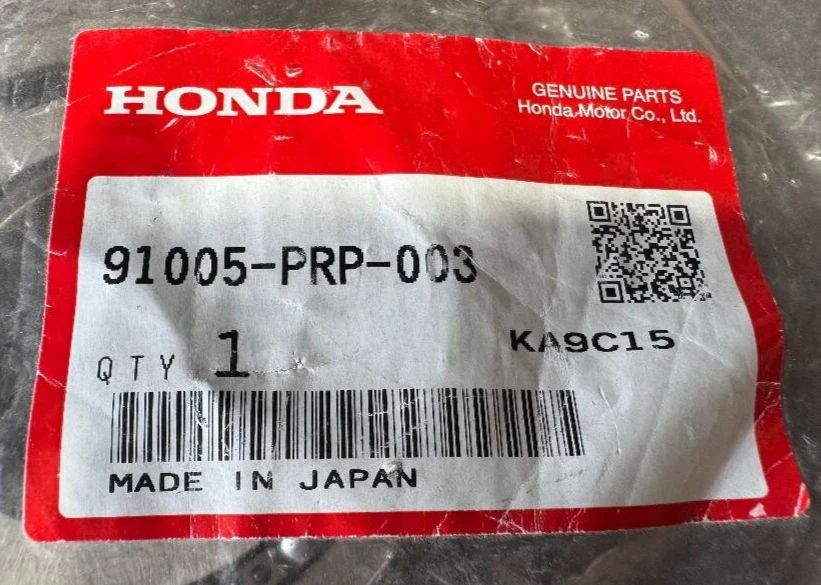 Cojinete cónico Acura Integra GS-R 1994-1998 P/N 91005-PRP-003 PIEZA ORIGINAL OEM Foto 2 de 4