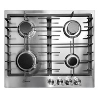 Gurari Gch Fb 604 Gaskochfeld 60 Cm Edelstahl 4 Flammen Wok 4,0 Kw
