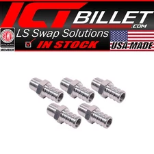 5pc 1/4 Inch NPT Pipe 1/2" PEX Fitting (non potable water, air only) Aluminum