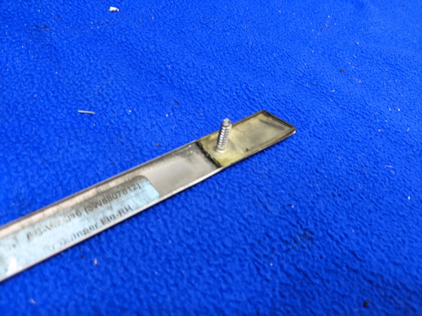 rear right passenger Bentley CONTINENTAL FLYING SPUR bumper chrome strip trim