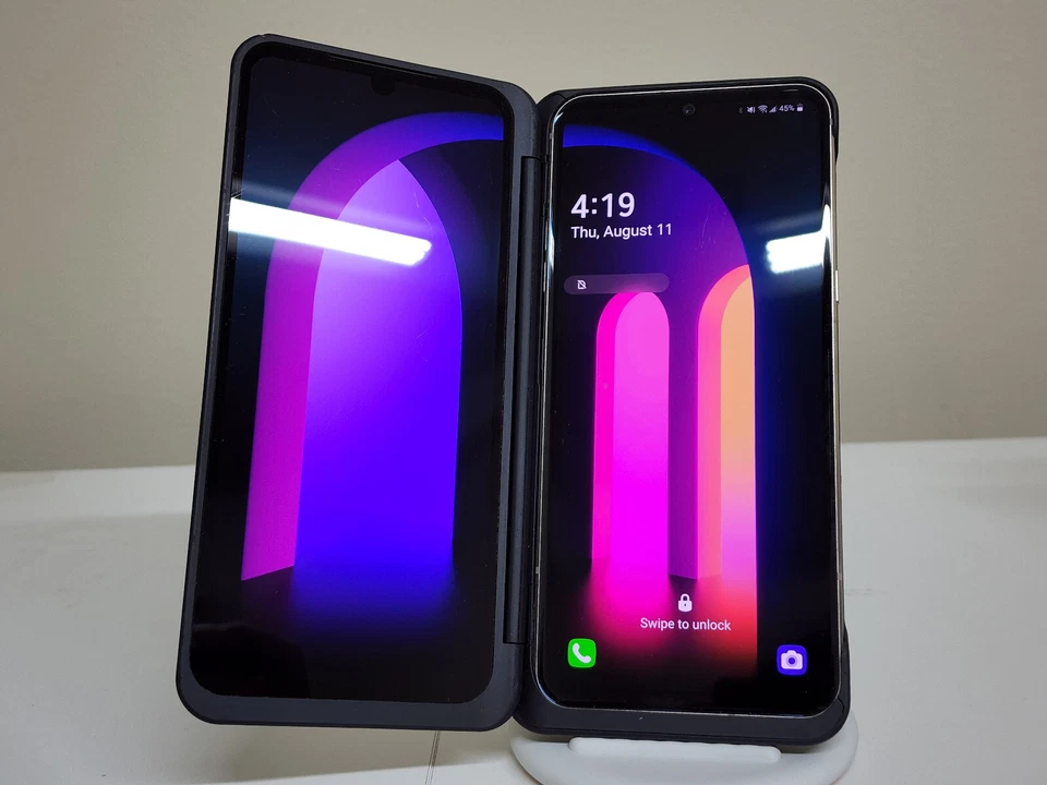 Justo | Funda LG Doble Pantalla para Teléfono LG V60 ThinQ 5G - Modelo LM-V605N - Negra Foto 2 de 4