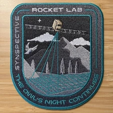 ROCKET LAB 25 ''THE OWL'S NIGHT CONTINUES"-SYNSPECTIVE- SATELLITE Mission PATCH