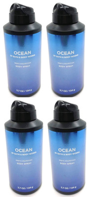 4-Pack!!!  Bath & Body Works OCEAN Body Spray Men's Collection 3.7 oz Each-NEW