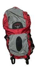 Osprey Atmos 50 AG Red/Gray Backpack Anti-Gravity Backpacking Pack SZ Large