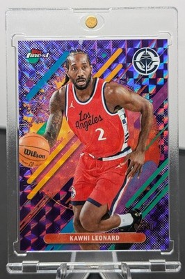 Kawhi Leonard 2025-26 Topps Finest Purple Rare Refractor #d 2/50 Jersey #d 1/1