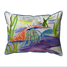 Betsy Drake Hermit Crab Large Indoor Outdoor Pillow 16x20