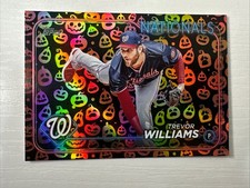 2024 Topps Update Holiday Jack O Lanterns Foil Trevor Williams #US177 Nationals