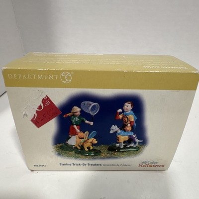 Department 56 Snow Village Halloween Canine Trick-Or-Treaters 2pc