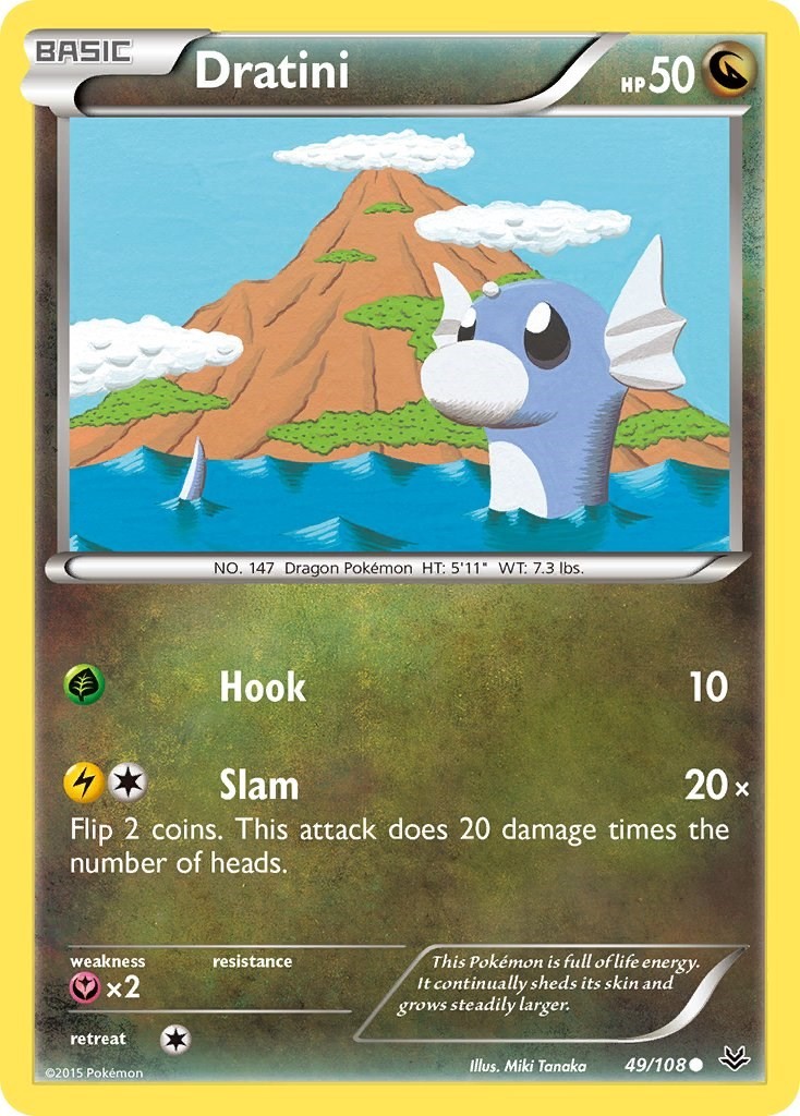 Dratini 49/108 Pokemon ROS Common NM