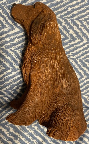Stone Setter Irish Setter Dog Mini Figurine