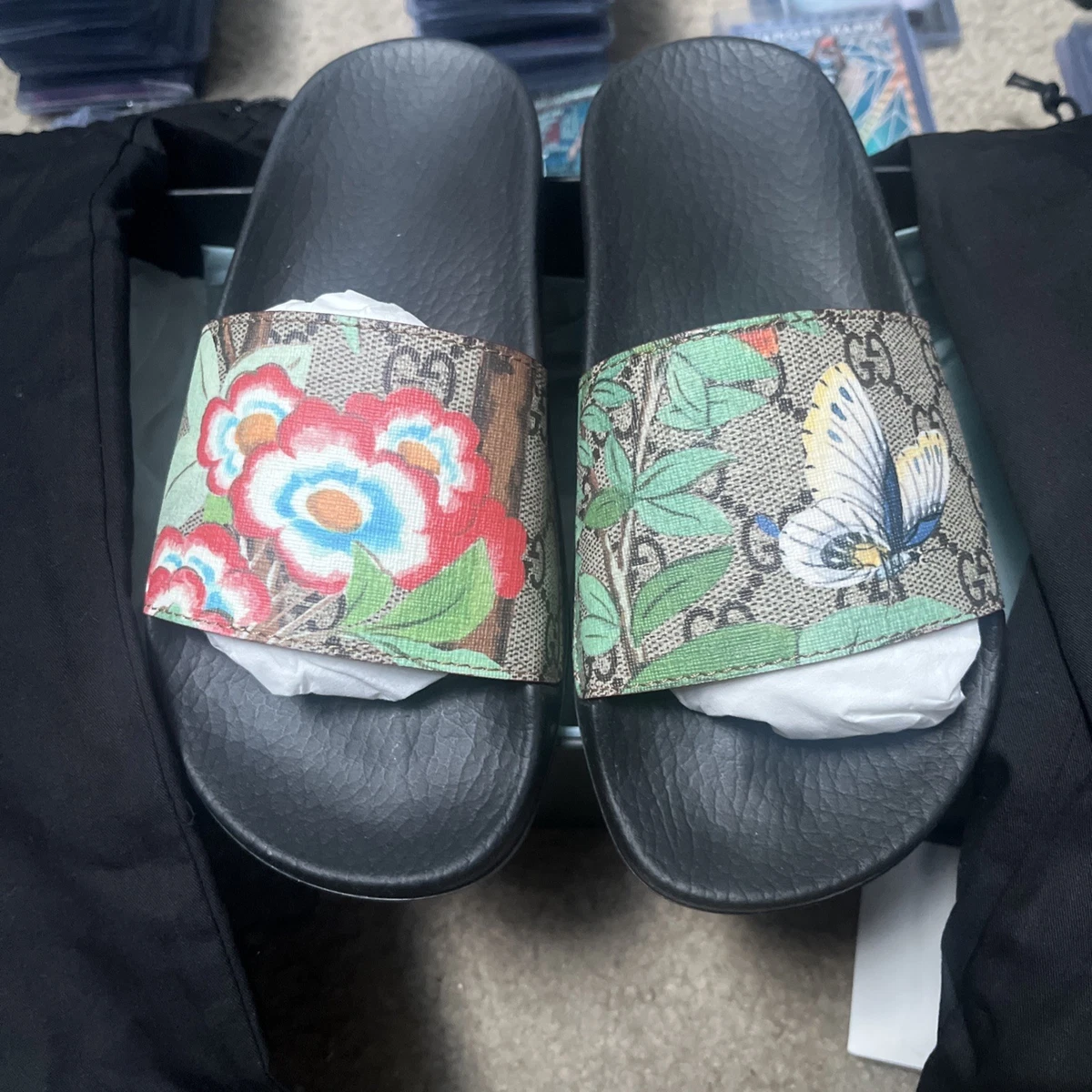 Gucci Flat (Under 1 in) Floral Sandals for Women for sale | eBay