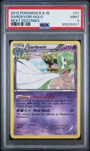 2012 POKEMON B & W GARDEVOIR HOLO NEXT DESTINIES #57 PSA MINT 9