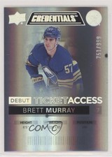 2021-22 Upper Deck Credentials Debut Ticket Access /999 Tier 1 Brett Murray 12a0