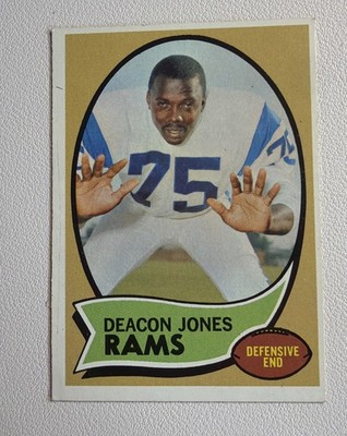 Deacon Jones 1970 Topps Football #125 LA Los Angeles Rams HOF