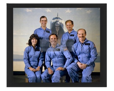 CHALLENGER STS 7 CREW PORTRAIT JUNE 1983 8X10 FRAMED PHOTO