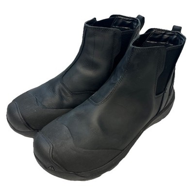 Keen Revel IV Chelsea Boots Men s Size 13 Black Leather Slip On Mid Top