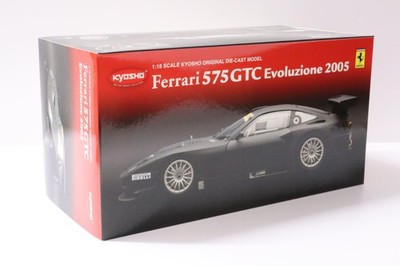 1:18 Kyosho Ferrari 575 GTC Evoluzione Coupe 2005 Matt Black | eBay