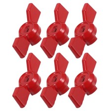 6Pcs Red Universal Valve Handle Replacement for Outdoor Hose and Faucet Shut Off