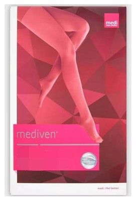 MEDI MEDIVEN COMFORT Kompressionsstrümpfe CCL 2/Gr.3/schwarz/ohne Spitze/Noppe